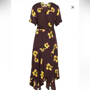 A.L.C Claire Floral Print Midi Wrap Dress
A.L.C